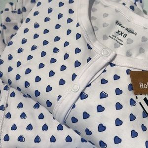 Roller Rabbit PJs- Blue Hearts 💙🐰
